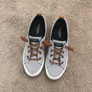 Sperry Crest Vibe Sneakers with Nautical Pin Stripes